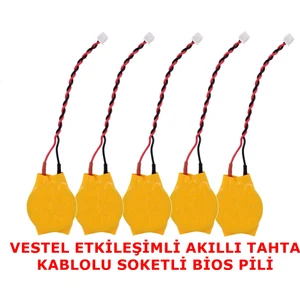 Vestel Etkileşimli Akıllı Tahta Kablolu Soketli Bios Pili 5 Adet