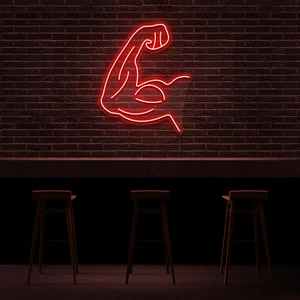 Gym Fitness  Neon LED Duvar Yazısı Dekoratif Duvar Aydinlatmasi Gece Lambası