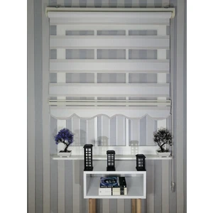 Serin Home Collection Jakar Altın Çizgili Yeni Sezon Zebra Stor Perde