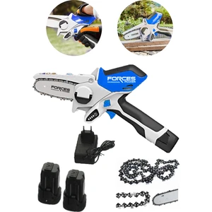 Forces Power Germany X-Line 48 V 6 Ah Metal Şanzıman  Çift Akülü Lityum Li-On Şarjlı Ağaç ve Dal Kesme Makinesi
