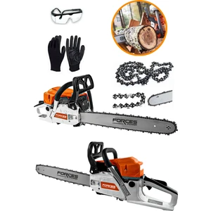 Forces Power Germany X-Tork Turbo Motor 6.7 Hp Metal Şanzıman Benzinli Ağaç Motoru Testeresi