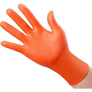Nt i-Glove Turuncu Pudrasız Nitril Koruma Eldiveni 50 Adet L