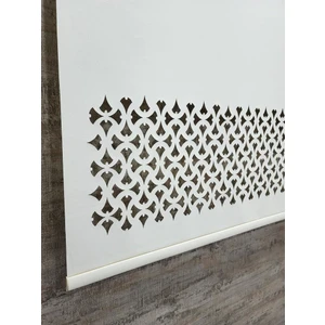 Stor Perde Desenli Lazer Kesim Kalın Kumaşlı Krem ML101