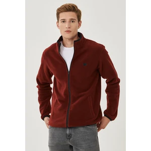 WRANGLER Erkek Regular Fit Bol Kesim Tam Fermuarlı Polar