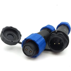 SD16 2 Pin 16MM Su Geçirmez Konnektör Takımı