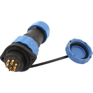 SD16 6 Pin 16MM Su Geçirmez Konnektör Takımı - Flanşlı Panel Tipi