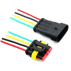 Kablolu 4-Pin Su Geçirmez Konnektör Takımı