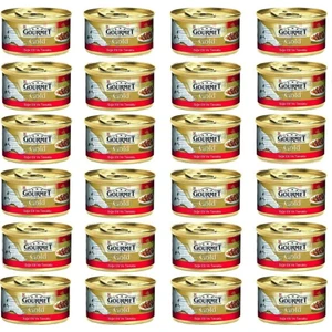 Gourmet Gold Parça Sığır Etli Kedi Konservesi 24 Adet x 85 gr