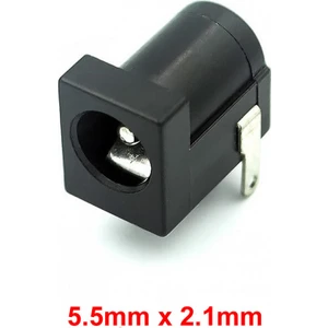 5.5mm x 2.1mm Dc Güç Soketi Plastik DC005 Pcb Tip Adaptör