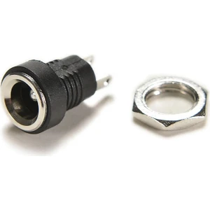 5.5mm x 2.1mm Dc Güç Soketi Plastik Panel Montaj Tip Adaptör