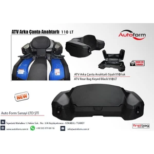 Atv Çantası Arka Standart 110 Litre, Mat Siyah ,kilitli Pe