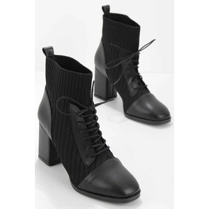 Siyah  Kadın Bot & Bootie K02687022109