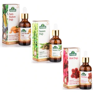 Badem + Susam + Hint Yağı 3 x 50 ml
