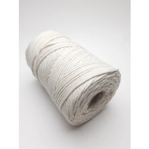 Be Beauty Naturel Renk Pamuklu Makrome Ip 3 mm 500 gr 125 mt