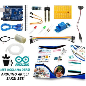 Arduino ile Akıllı Saksı Proje Seti - Meb Robot Kodlama Dersi Hazırlık Seti No:2