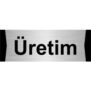 Özarslan Dizayn Üretim 10X20CM Gümüş Renk Metal Yönlendirme Levhası