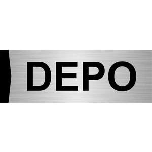 Özarslan Dizayn Depo 5X20CM Gümüş Renk Metal Yönlendirme Levhası