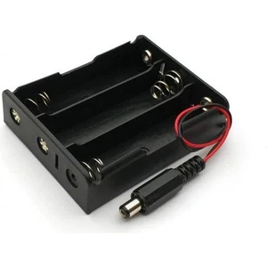 18650 Pil Yuvası 3\'lü Adaptör Soketli