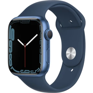 Watch Seri 7 Gps, 45MM Mavi Alüminyum Kasa ve Mavi Spor Kordon - Regular MKN83TU/A