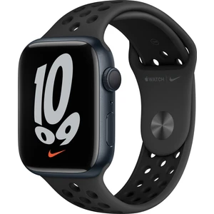 Watch Nike Seri 7 Gps, 45MM Siyah Alüminyum Kasa  ve Siyah Nike Spor Kordon - Regular MKNC3TU/A