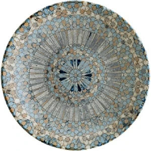 Porselen Luca Mozaik Bloom Çukur Tabak 23 cm 1000 cc 6'lı