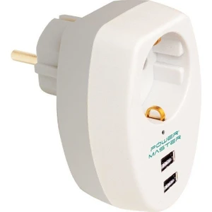 2xusb Girişli Tekli Termal Priz 10A-2500W