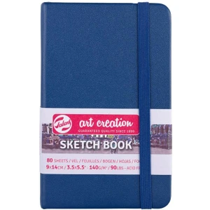 Art Creation Sketchbook Sert Kapak Eskiz Defteri 80 Yaprak 140 gr 9 x 14 cm Navy Blue