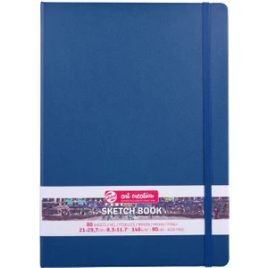 Art Creation Sketchbook Sert Kapak Eskiz Defteri 80 Yaprak 140 gr 21 x 29,7 cm Navy Blue