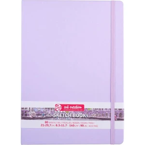 Art Creation Sketchbook Sert Kapak Eskiz Defteri 80 Yaprak 140 gr 21 x 29,7 cm Pastel Violet