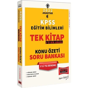Yargı Yayınevi KPSS 2022 Eğitim Bilimleri 3'ü Bir Arada Tek Kitap Konu Özeti Soru Bankası 5'li TG Deneme