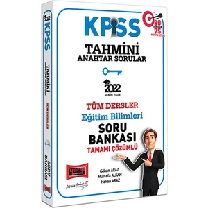 Yargı Yayınevi KPSS 2022 Eğitim Bilimleri Tahmini Anahtar Sorular Tamamı Çözümlü Tüm Dersler Soru Bankası