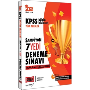 Yargı Yayınevi KPSS 2022 Eğitim Bilimleri Tüm Dersler Tamamı Çözümlü 7 Deneme Sınavı