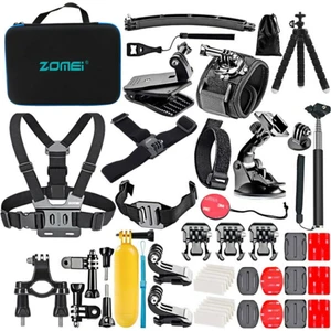 Coverzone Aksiyon Kamera Aksesuar Seti 50 Parça Kit Çantalı