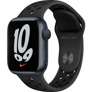 Watch Nike Seri 7 Gps, 41MM Siyah Alüminyum Kasa  ve Siyah Nike Spor Kordon - Regular MKN43TU/A