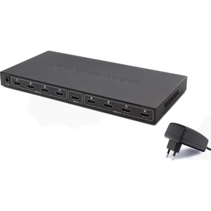 HDMI Splitter 8 Port 1 Giriş 8 Çıkış 4k/2k/3d 1.4V 1080P Hadron HD-206
