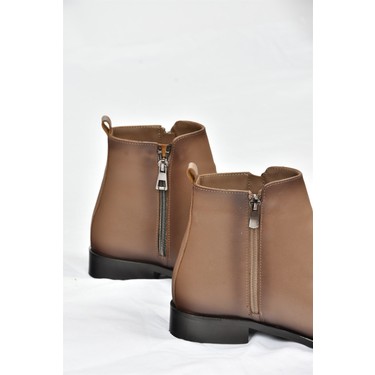 Fox Shoes Vizon Suni Deri Kadın Bot L252671509 Fiyatı