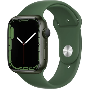 Apple Watch Seri 7 Gps, 45MM Yeşil Alüminyum Kasa ve Yeşil Spor Kordon - Regular