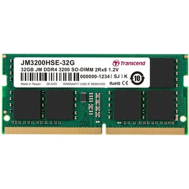 Transcend JM3200HSE-32G 32GB Ddr4 3200MHZ CL22 1.2V Notebook