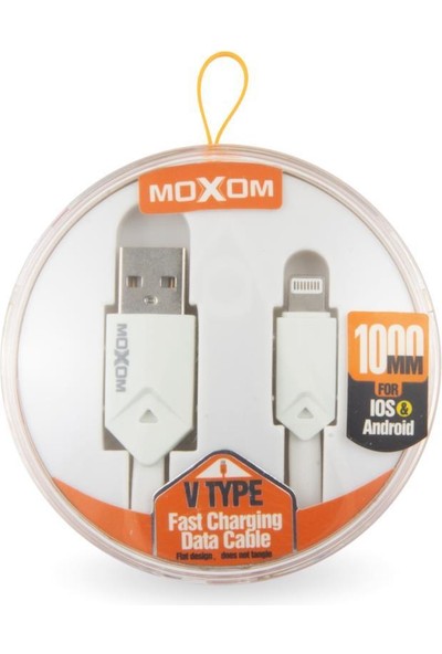 Moxom Lightning 2.4 Amper 1mt Şarj Data Kablosu