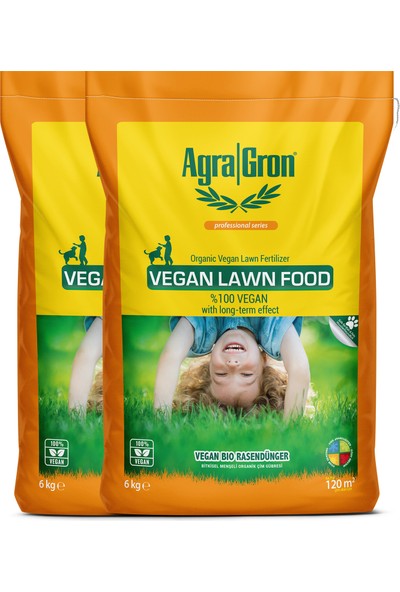 Çim Gübresi %100 Bitkisel Menşeli / Doğal Çim Coşturan Gübre 2 x 6 kg