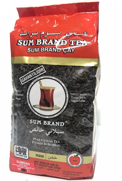777 Çay Sumbrand Pekoe Şeffaf Kaçak Siyah Ithal Çay 500 gr