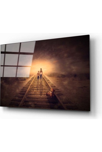 Aras Glass Art Tren Yolu 2 Cam Tablo