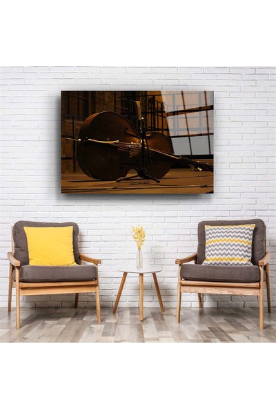 Aras Glass Art Keman Cam Tablo