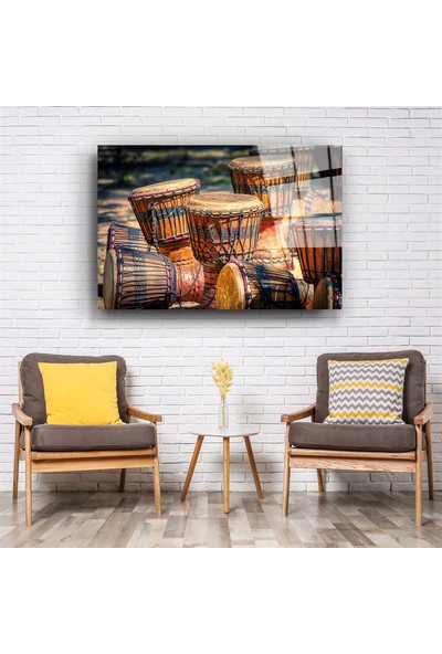 Aras Glass Art Djembe Cam Tablo