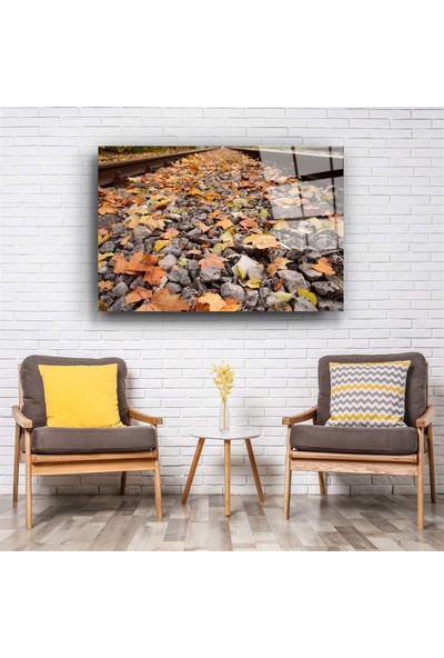 Aras Glass Art Tren Yolu 3 Cam Tablo