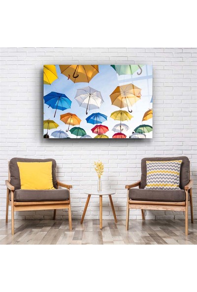 Aras Glass Art Şemsiyeler 3 Cam Tablo