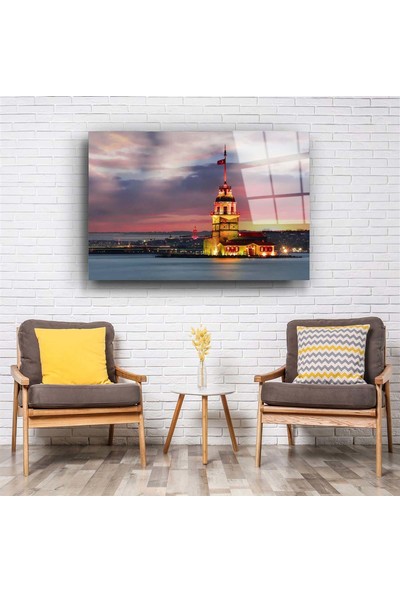 Aras Glass Art Kız Kulesi Cam Tablo