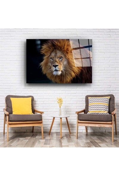 Aras Glass Art Aslan 8 Cam Tablo