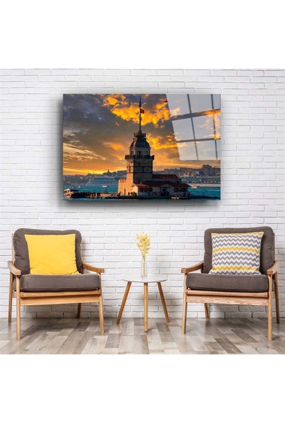 Aras Glass Art Kız Kulesi 2 Cam Tablo