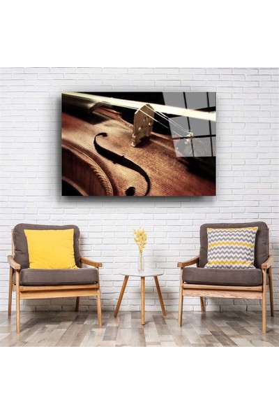 Aras Glass Art Keman 2 Cam Tablo